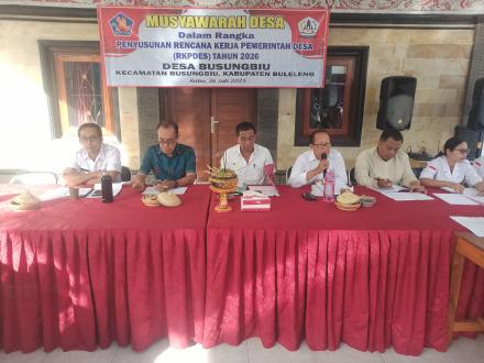 BPD Busungbiu Gelar Musyawarah Desa Penyusunan RKPDesa Tahun Anggaran 2026